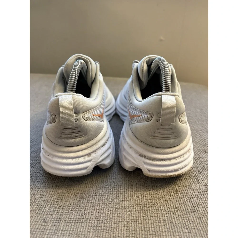Women's Hoka One One Bondi 8 Harbor Mist Lunar Rock Running Shoes sz 7B